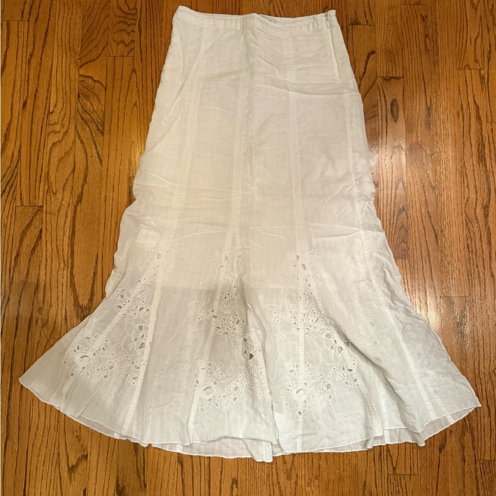 Vintage White House Black Market White Skirt